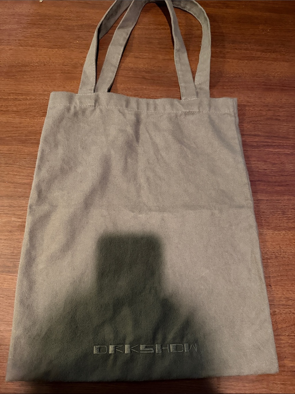 Rick Owens Olive Green Canvas Tote